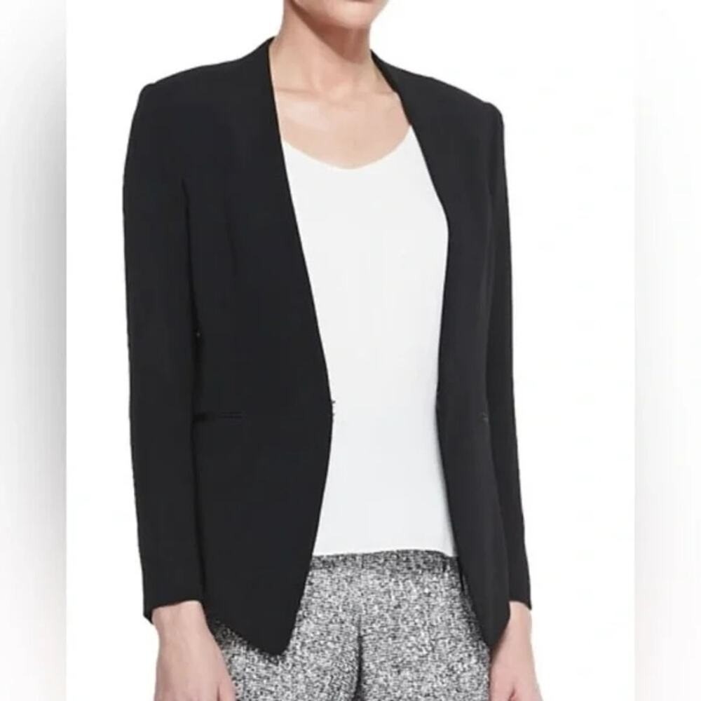 Rag & Bone Women's Teresa Cut Out Peekaboo Back Blazer Black Size 2 - Picture 3 of 15